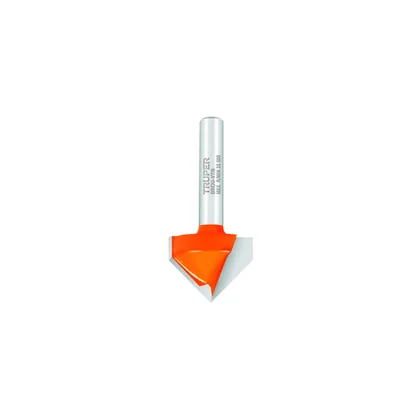 Broca para router, corte en 'V', 7/8', TRUPER