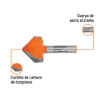 Broca para router, corte en 'V', 7/8', TRUPER 2