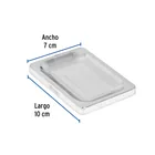 Jabonera metálica, cromo, BASIC 3