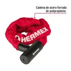 Candado con cadena forrada de 10 mm, HERMEX 2