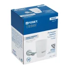Portavaso cepillero cromo con vaso de vidrio, FOSET ELEMENT 4