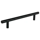Jaladera de acero, 160mm, línea Cilindro, negro, HERMEX 1