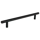 Jaladera de acero, 192mm, línea Cilindro, negro, HERMEX 1