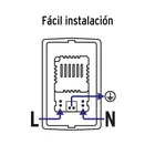 Contacto aterrizado + 2 puertos USB, madera, línea Italiana 5