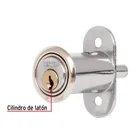 Cerradura para mueble, modelo 20, cromo, HERMEX 2