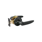 Cerradura manija 'Turín' p/recámara, negro, cilindro latón 1