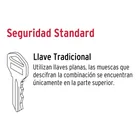 Cerradura manija 'Turín' p/recámara, negro, cilindro latón 4
