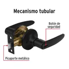 Cerradura de manija 'Turín' p/baño, negro, cilindro latón 2