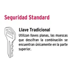 Cerradura para mueble, modelo 21, latón, HERMEX 4