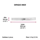 Guardapolvo automático 90 cm blanco, HERMEX 7