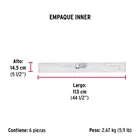 Guardapolvo automático 100 cm blanco, HERMEX 7