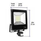 Reflector LED para exteriores 50W 6500K con sensor, VOLTECK 2