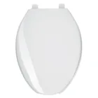Asiento alargado para WC, abierto, blanco, AQUA 1