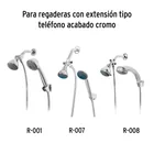 Desviador de 3 vías para brazo, cromo, FOSET RIVIERA 4