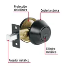 Cerrojo llave-llave, negro mate, llave tradicional, BASIC 2
