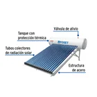 Calentador solar HeatPipe, 18 tubos, 200L, 5 personas, FOSET 6