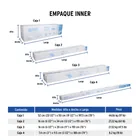 Calentador solar HeatPipe, 18 tubos, 200L, 5 personas, FOSET 10