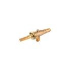 Válvula horizontal de latón 1/8' para gas LP, sin maneral 1