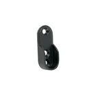 Brida para tubo ovalado de clóset, negro mate, HERMEX 1