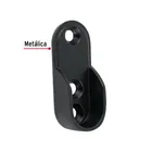 Brida para tubo ovalado de clóset, negro mate, HERMEX 2