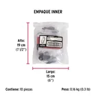 Brida para tubo ovalado de clóset, negro mate, HERMEX 7