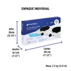 Parrilla eléctrica 2 quemadores de disco, blanca, VOLTECK 6