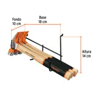 Rack para 3 martillos pulidos, uña curva, TRUPER 2