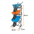 Rack para 3 carretillas estibadas, TRUPER 2