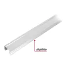 Riel superior 'JJ' de aluminio para sistemas corredizos 3 m 2