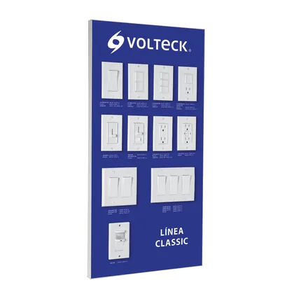 Exhibidor línea clásica, VOLTECK