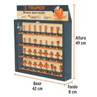 Exhibidor con 30 brocas para router, TRUPER 2