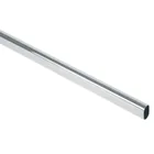 Tubo ovalado para clóset, 3.0 m, acero cromado, HERMEX 1