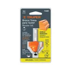 Broca para router, doble romana, 1-3/8' con balero, TRUPER 4