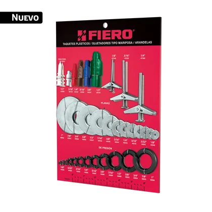 Exhibidor de taquetes y sujetadores, FIERO