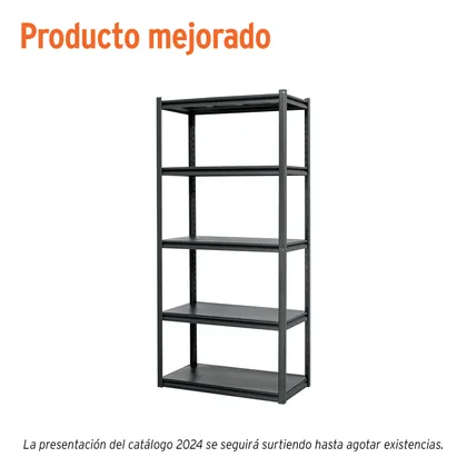 Estante metálico 5 repisas capacidad 80kg, 85x45x180, TRUPER