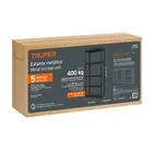 Estante metálico 5 repisas capacidad 80kg, 85x45x180, TRUPER 5