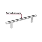 Jaladera de acero, 128mm, línea Cilindro, níquel, HERMEX 2