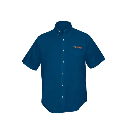 Camisa de mezclilla manga corta para hombre, EG, TRUPER