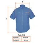 Camisa de mezclilla manga corta para hombre, EEG, TRUPER 3