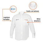 Camisa manga larga para hombre, blanca, EEG, TRUPER 3