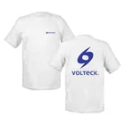 Playera cuello redondo para hombre, blanca, G, VOLTECK 1