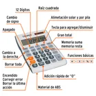 Calculadora de escritorio 19 cm, TRUPER 2
