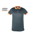 Playera polo performance para hombre, gris, CH, TRUPER 3