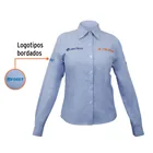Camisa manga larga para mujer, azul, EG, TRUPER 2