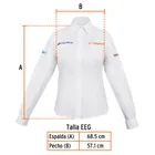 Camisa manga larga para mujer, blanca, EEG, TRUPER 3