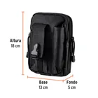 Bolso táctico negro para cinturón, TRUPER 3