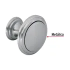 Perilla metálica estilo 'Moderno', níquel satinado, HERMEX 2