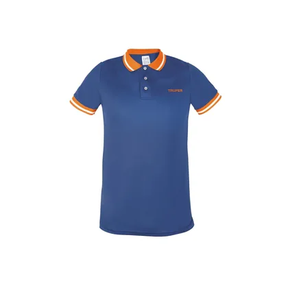 Playera polo performance para hombre, azul, CH, TRUPER