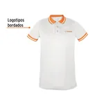 Playera polo performance para hombre, blanca, EEG, TRUPER 2