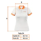 Playera polo performance para mujer, blanca, CH, TRUPER 3